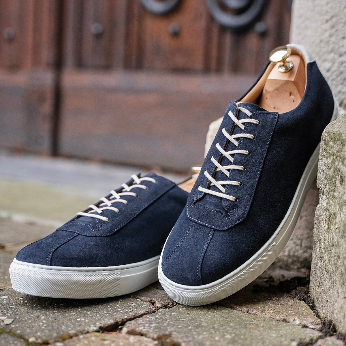 The Pilgrim Navy Suede by Lennertson.