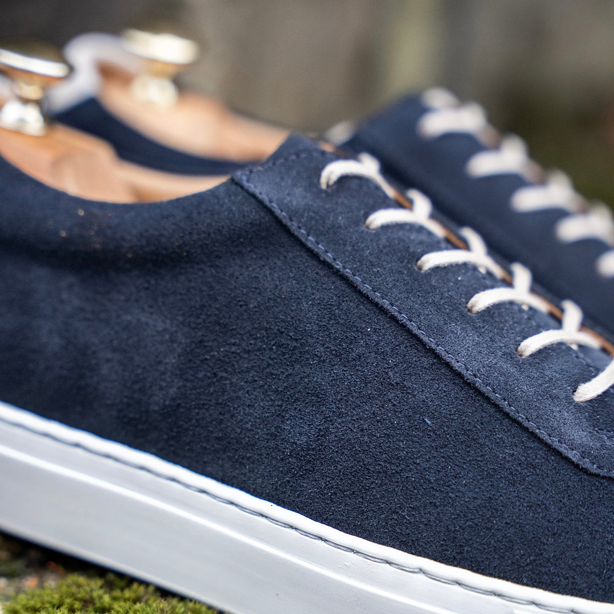 The Pilgrim Navy Suede by Lennertson.